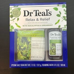 Dr Teal's Relax w/ Eucalyptus & Spearmint Epsom Salt Soak & Foaming Bath 2-Piece